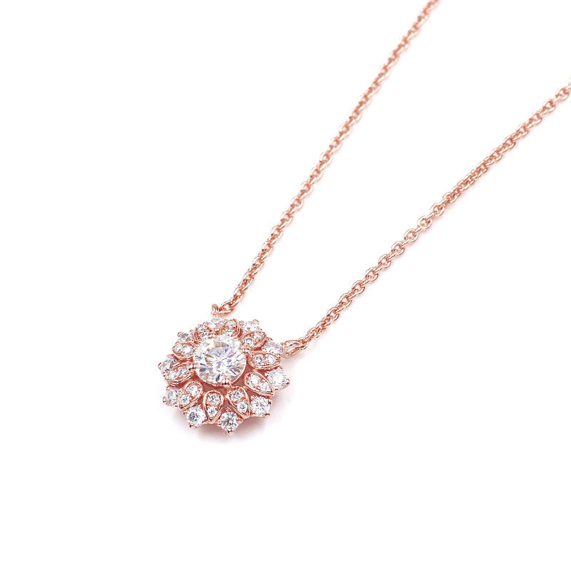 Rose Gold Covered Silver Necklace