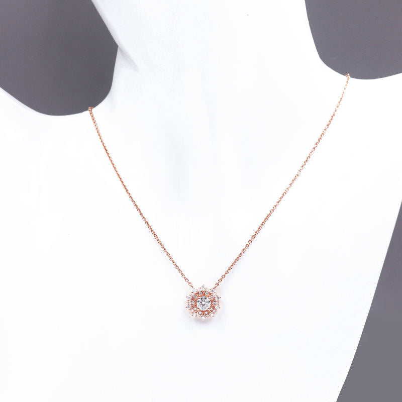 Rose Gold Covered Silver Necklace