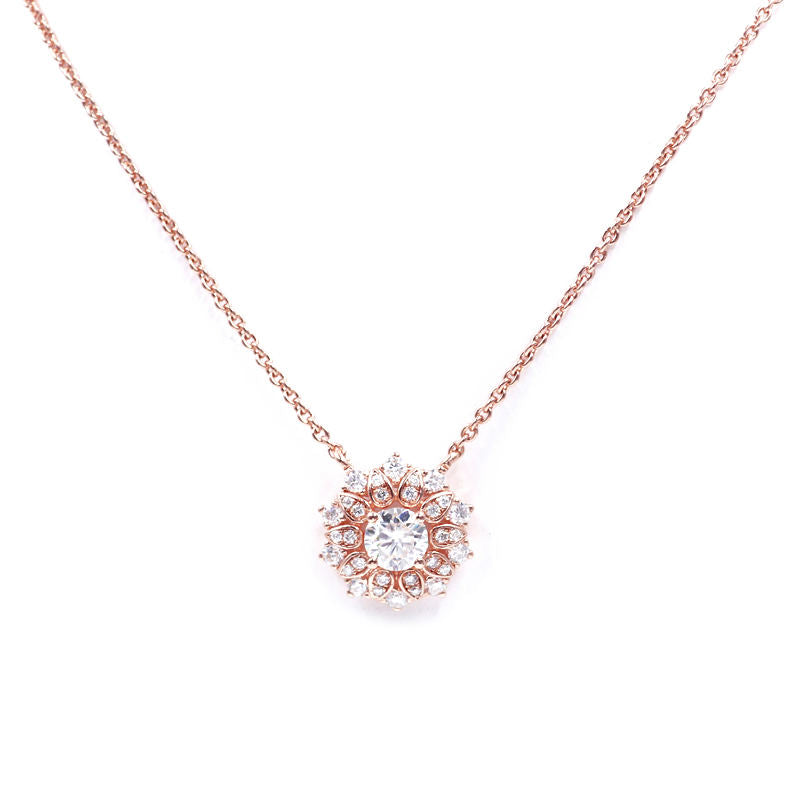 Rose Gold Covered Silver Necklace