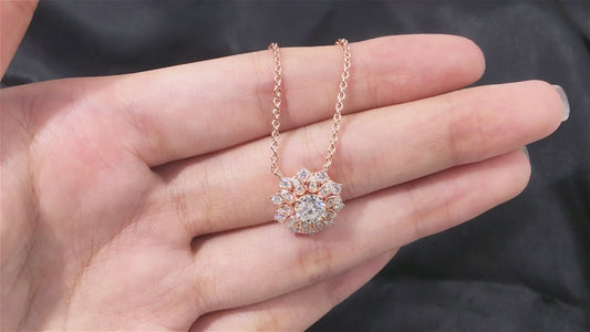 Rose Gold Covered Silver Necklace